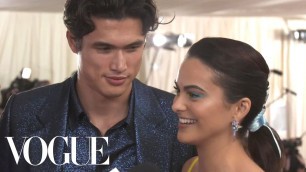 'Camila Mendes and Charles Melton on their First Met Gala | Met Gala 2019 with Liza Koshy | Vogue'