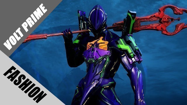 'Warframe | Fashion Frame | Volt Prime : Evangelion Unit-01'