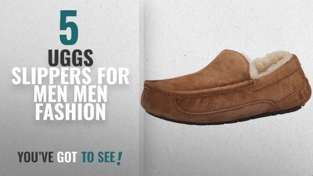 'Top 10 Uggs Slippers For Men [Men Fashion Winter 2018 ]: UGG Men\'s Ascot Slipper, Chestnut, 10 M US'