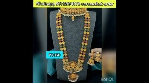 'SANGEETHA FASHIONS|Semi bridal jewel sets|Free shipping|Screenshot order via watspp'