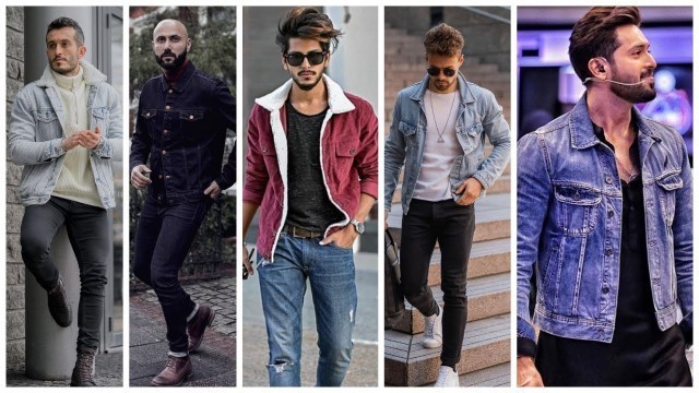 'Denim Jacket Outfit Ideas || Winter Fashion Men'