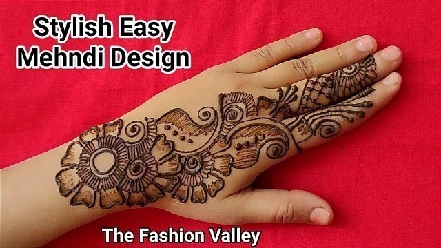 'Easy Shaded Mehndi Designs For Back Hands | Simple Back Hand Mehndi Designs | Henna Designs 2021'
