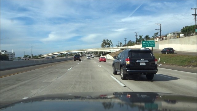 'Driving from South San Diego, CA to Westfield Mission Valley Mall I-5 North and I-8 East'