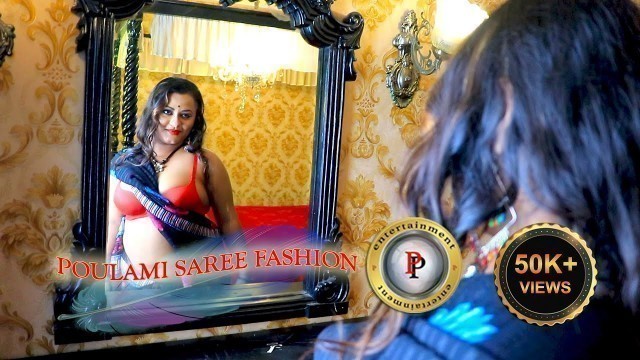 'POULAMI | MAKEOVER & BLACK PRINTED CHIFFON SAREE | PP ENTERTAINMENT | FASHION VIDEO | 2022 |'