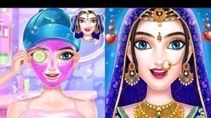 'Indian Wedding Bride Royal Queen Fashion Makeover || Kids Salon Games || Wedding Makeover.'