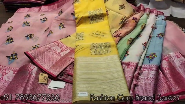 'Fancy Banaras Sarees Collection @Fashion Guru Brand Sarees'