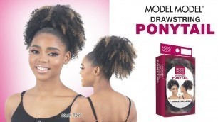 'Model Model Drawstring Ponytail - Twinkle Pom Large'