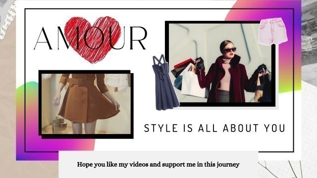 'Introductory video of my youtube channel/Fashion 2021/Outfit ideas'