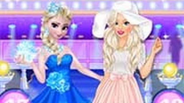 'Elsa vs Barbie Fashion Show - Best Baby Games'