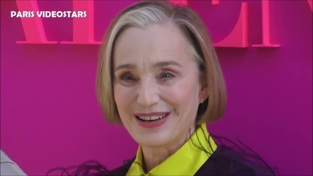 'Kristin Scott Thomas @ Paris 6 march 2022 show Valentino Fashion Week'