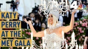 'Met Gala 2019: Katy Perry Shows Up As a Chandelier | NBC New York'