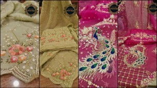 'Latest Embroidery Designs 2021 For Punjabi Suit || Fashion Femina Ludhiana'