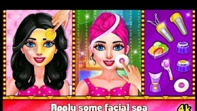 'Royal Indian Girls Wedding Day | princess fashion salon game | indian bride Wedding Salon Video 2022'