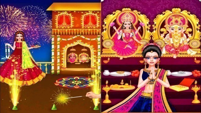 'Diwali Games | Indian Celebrity Fashion Doll Diwali Celebration 2019 | Diwali Special Games'