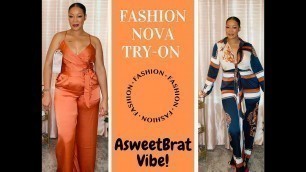 'FASHION NOVA TRY-ON‼️ JUMPSUITS & 2 PIECE PANTS SETS L/XL'